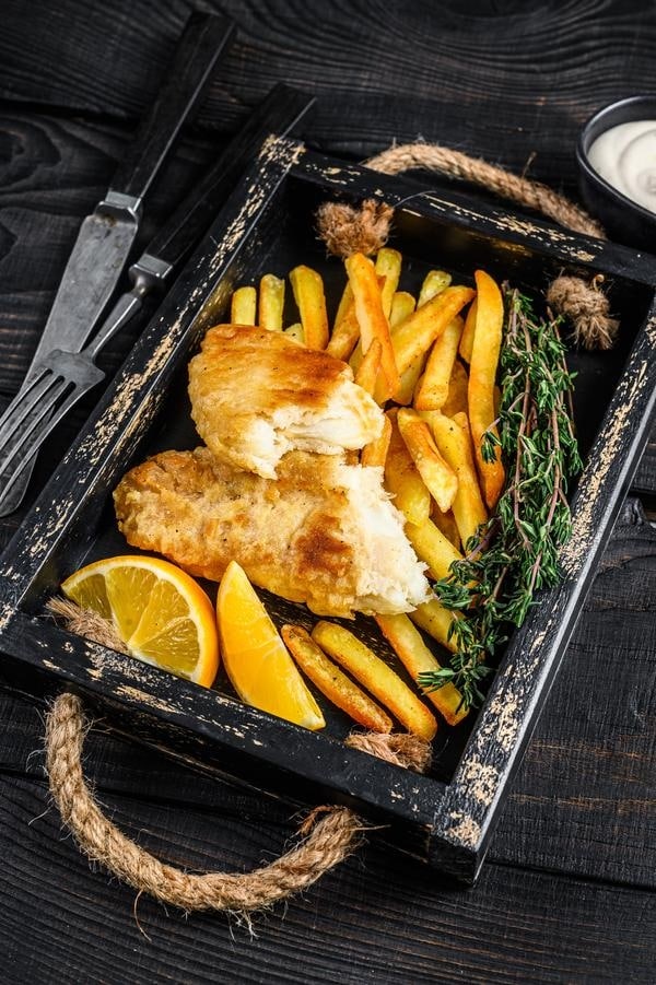 Wedding fish and chips